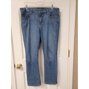 Lauren Ralph Lauren Mid Rise Straight Leg Jeans Medium Wash Size 14P